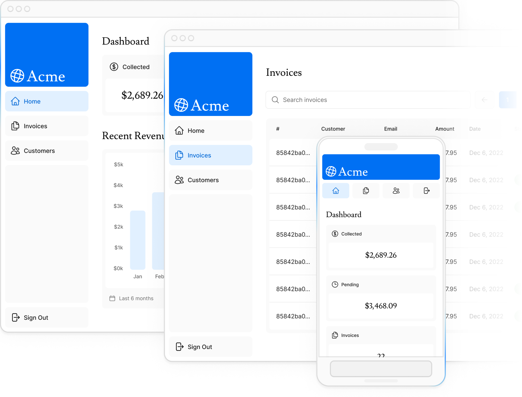 Dashboard con NextJS